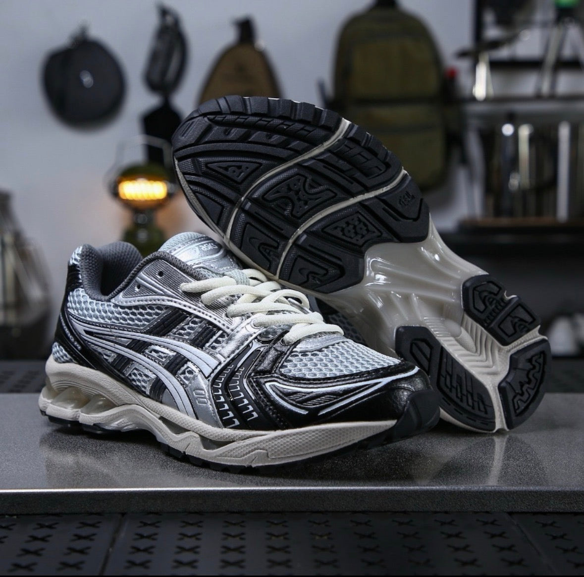 ASICS Gel Kayano 14 Black Glacier Grey