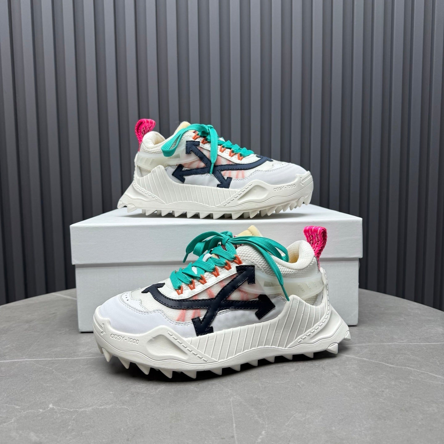 OFF-WHITE Odsy-1000 Blanc Bleu SS20